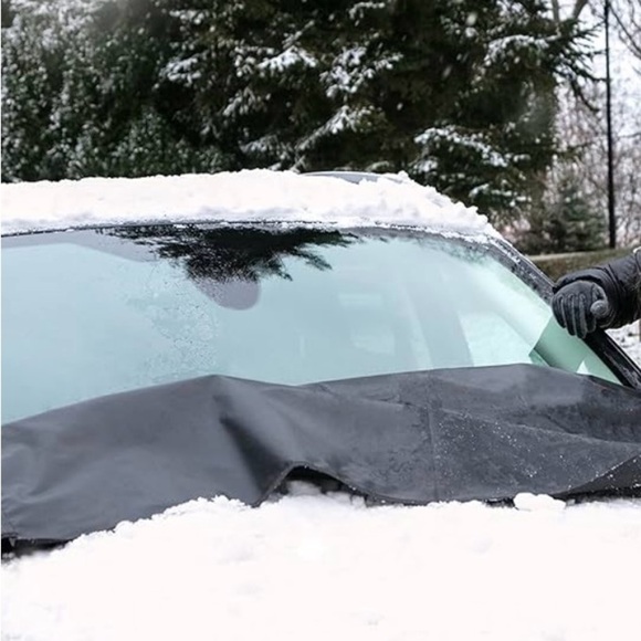 Windshield Cover for Ice and Snow - Snow Cover for Car, Truck & SUV (79” x 45”) - Picture 4 of 6